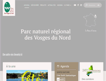 Tablet Screenshot of parc-vosges-nord.fr